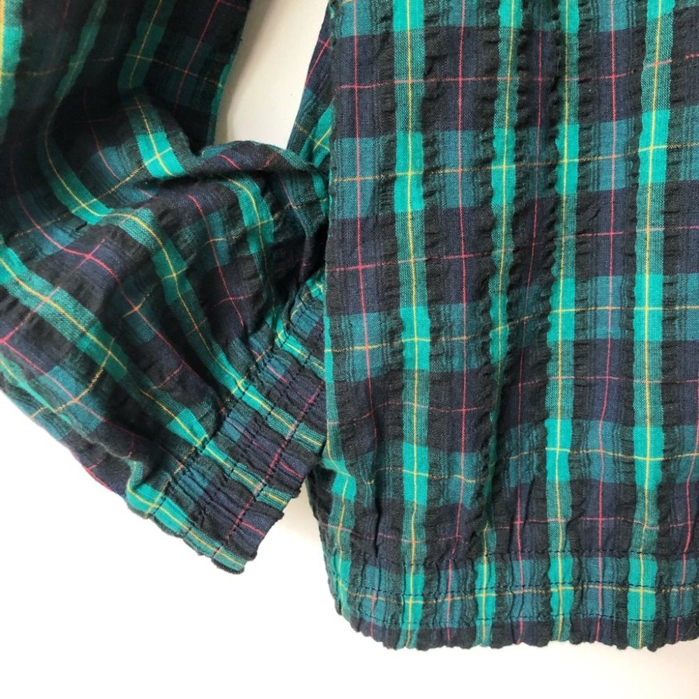 Vintage Orvis Plaid Zip Jacket Matching Pants Suit - Picture 5 of 14